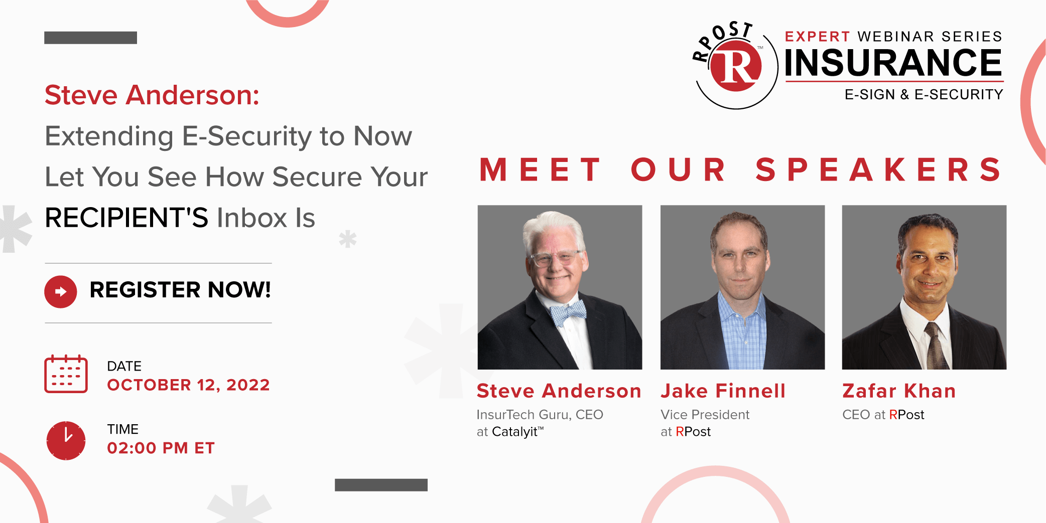 Steve Anderson: Extending E-Security to Now Let You See How Secure Your RECIPIENT'S Inbox Is