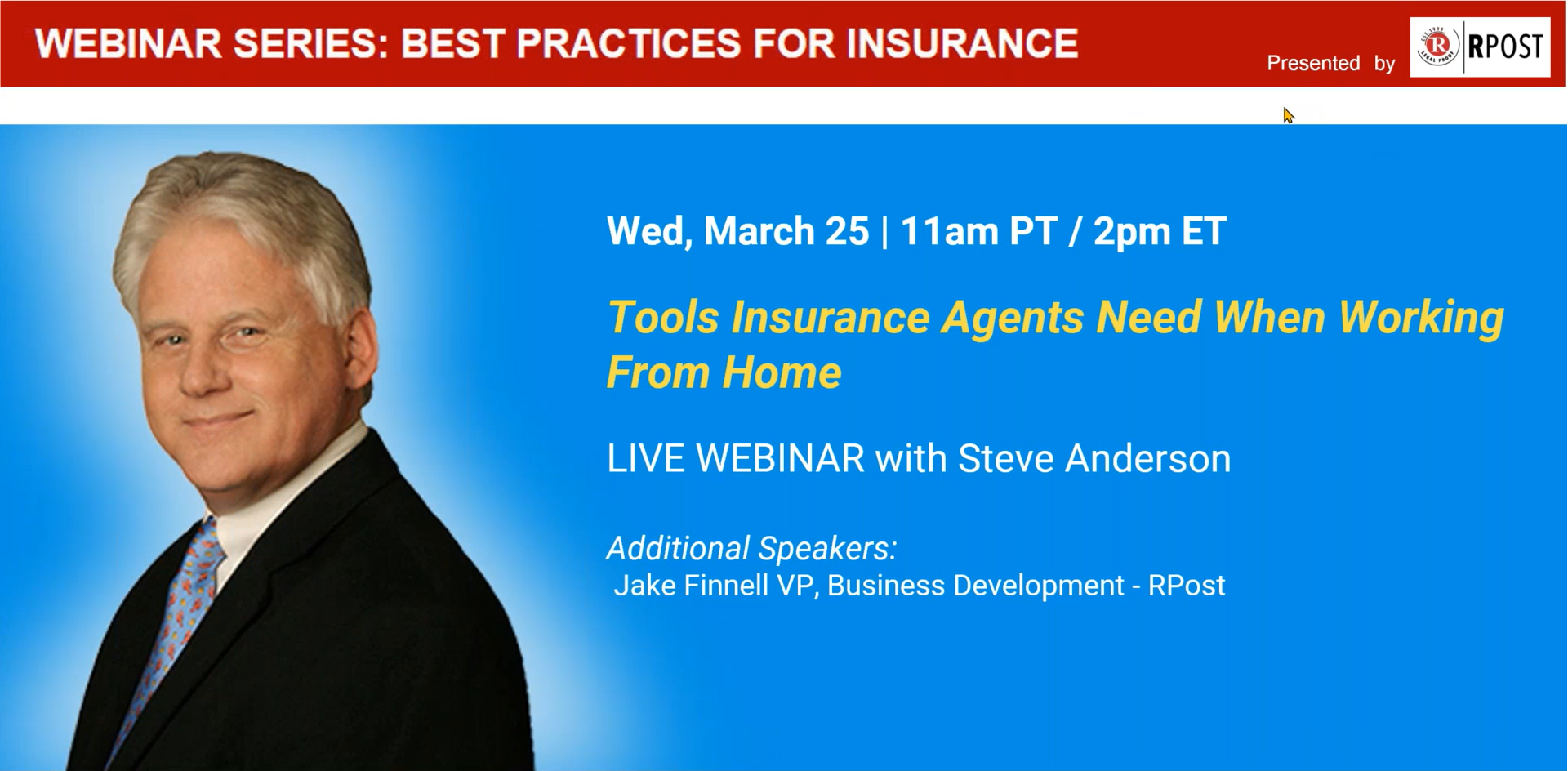 Steve Anderson Exclusive: Tools Insurance Agents Need when Working from Home